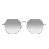 Matte Silver // Silver Mirror Polarized Lens